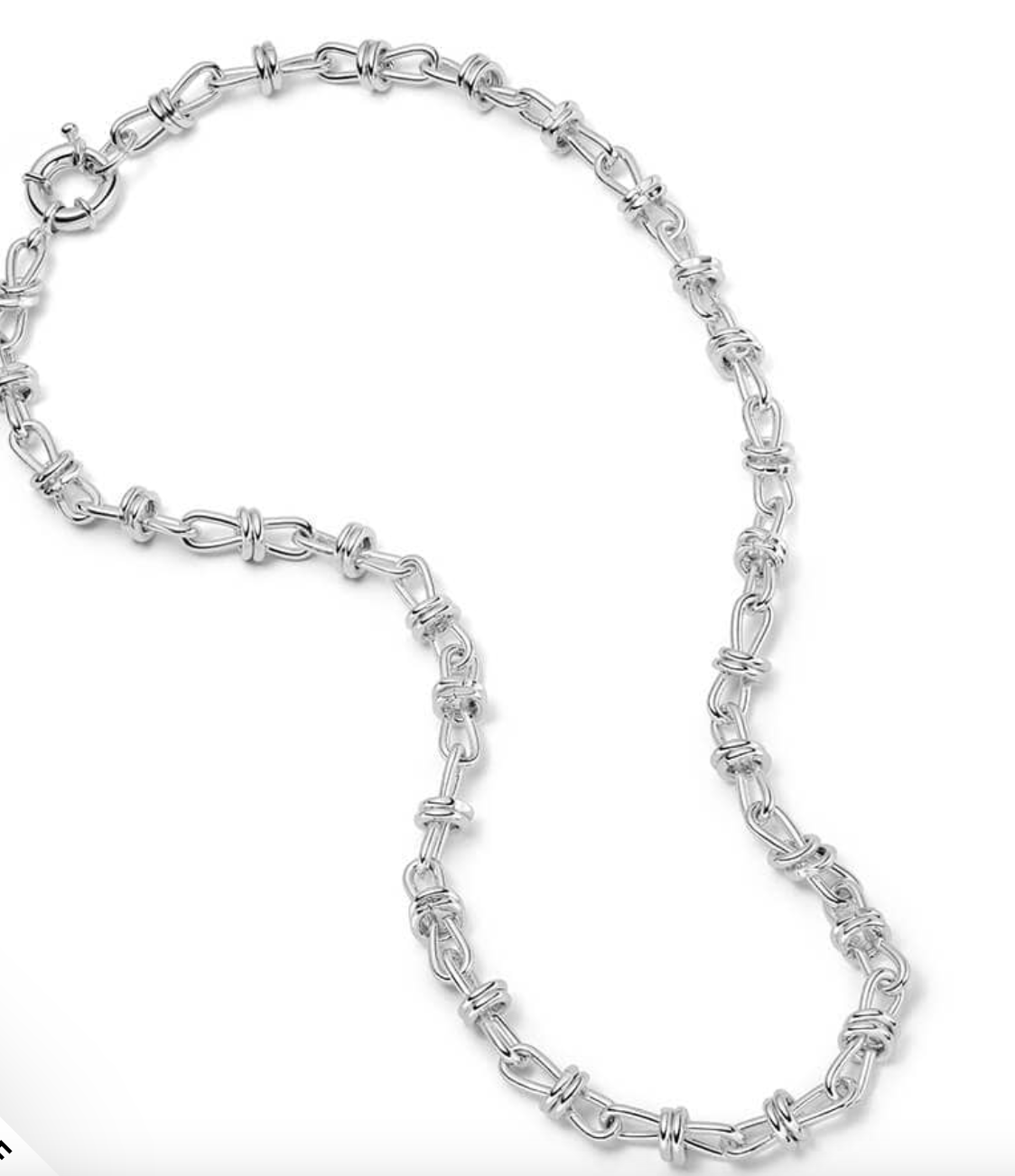 Polly Sayer Knot Chain Necklace.