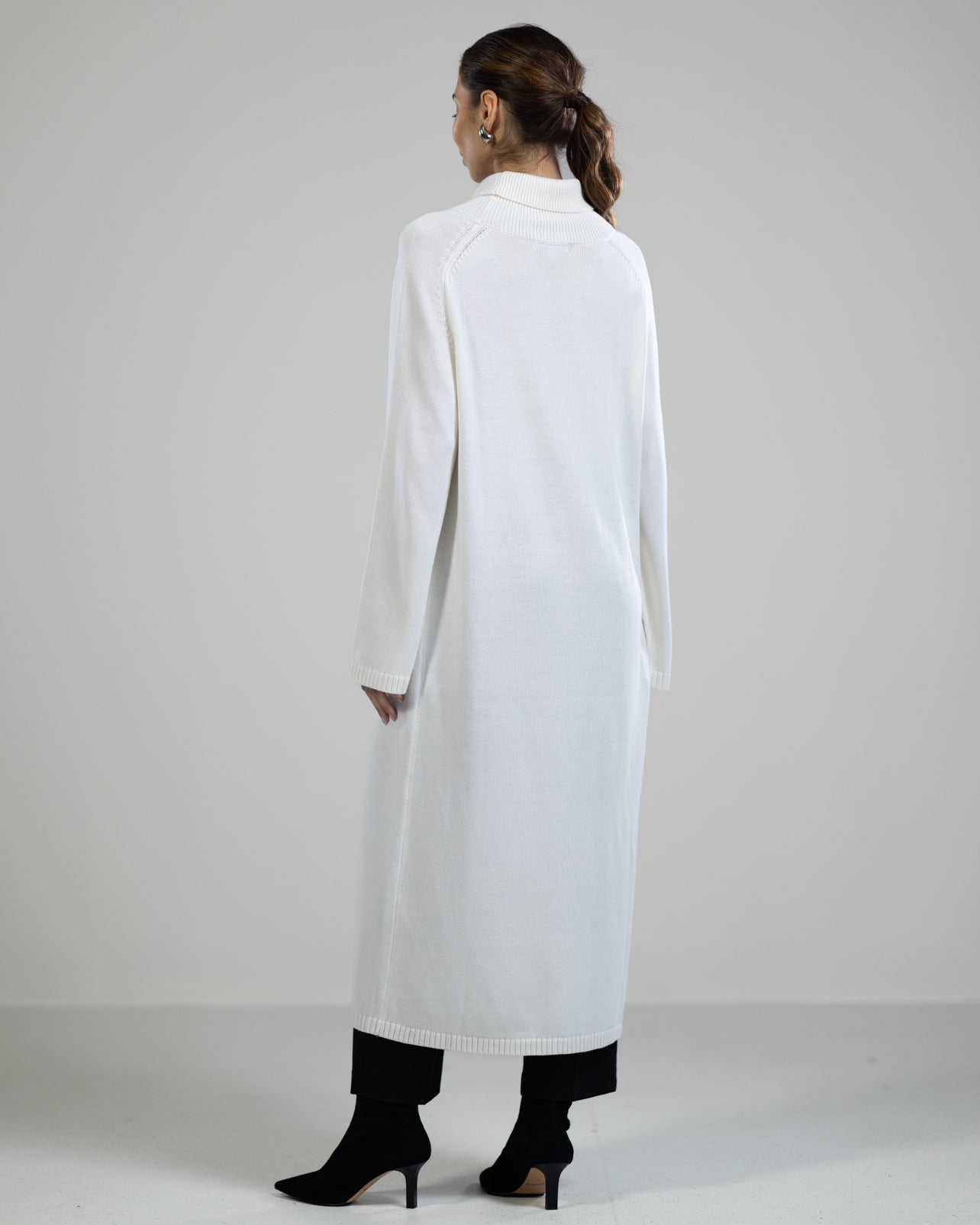 Eva  Heavyweight Throw On | Ivory | Cashmere Blend