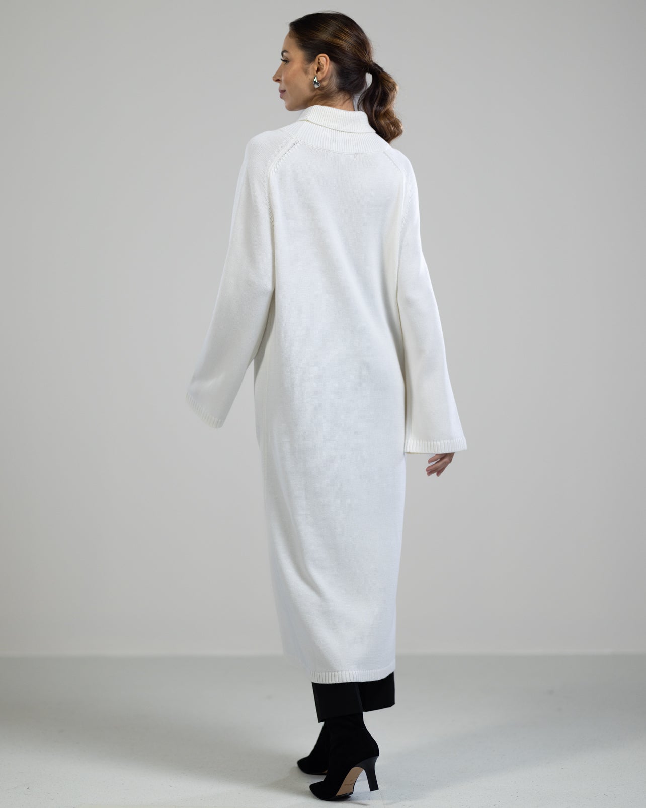 Eva  Heavyweight Throw On | Ivory | Cashmere Blend