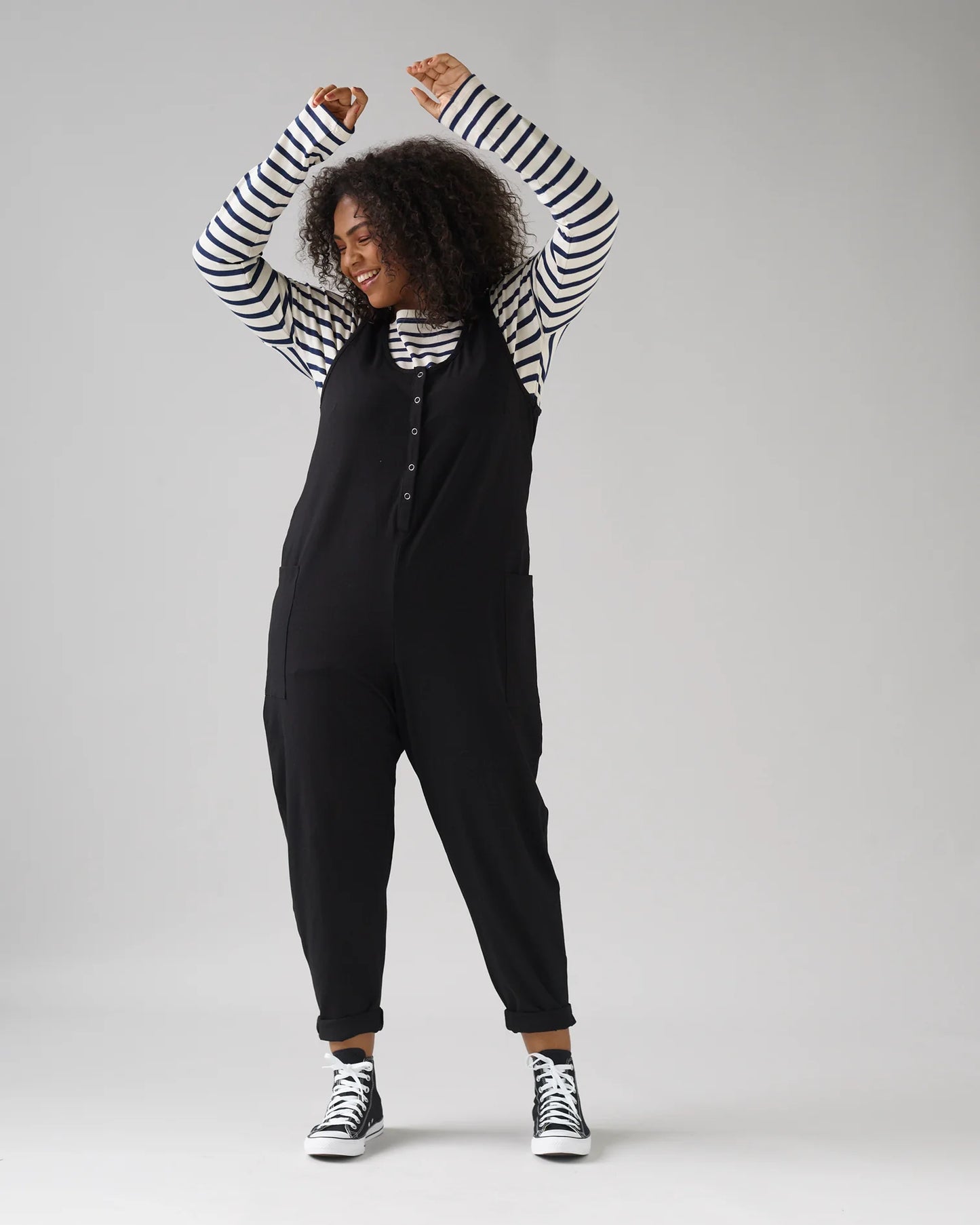 POPPY COTTON JERSEY JUMPSUIT