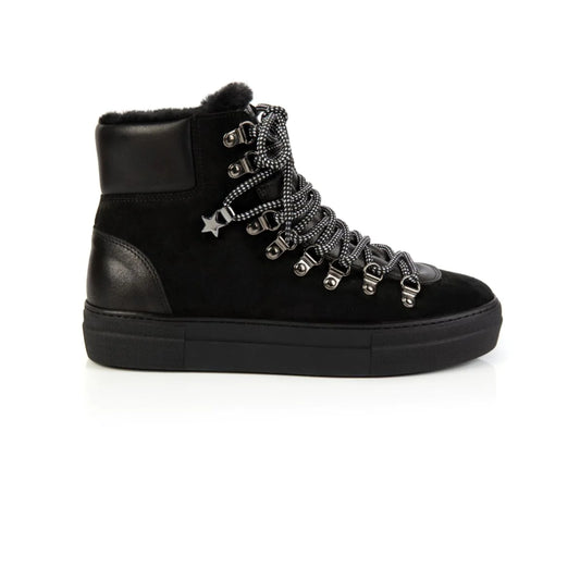 CAMINO SUEDE AND SHEARLING BOOTS