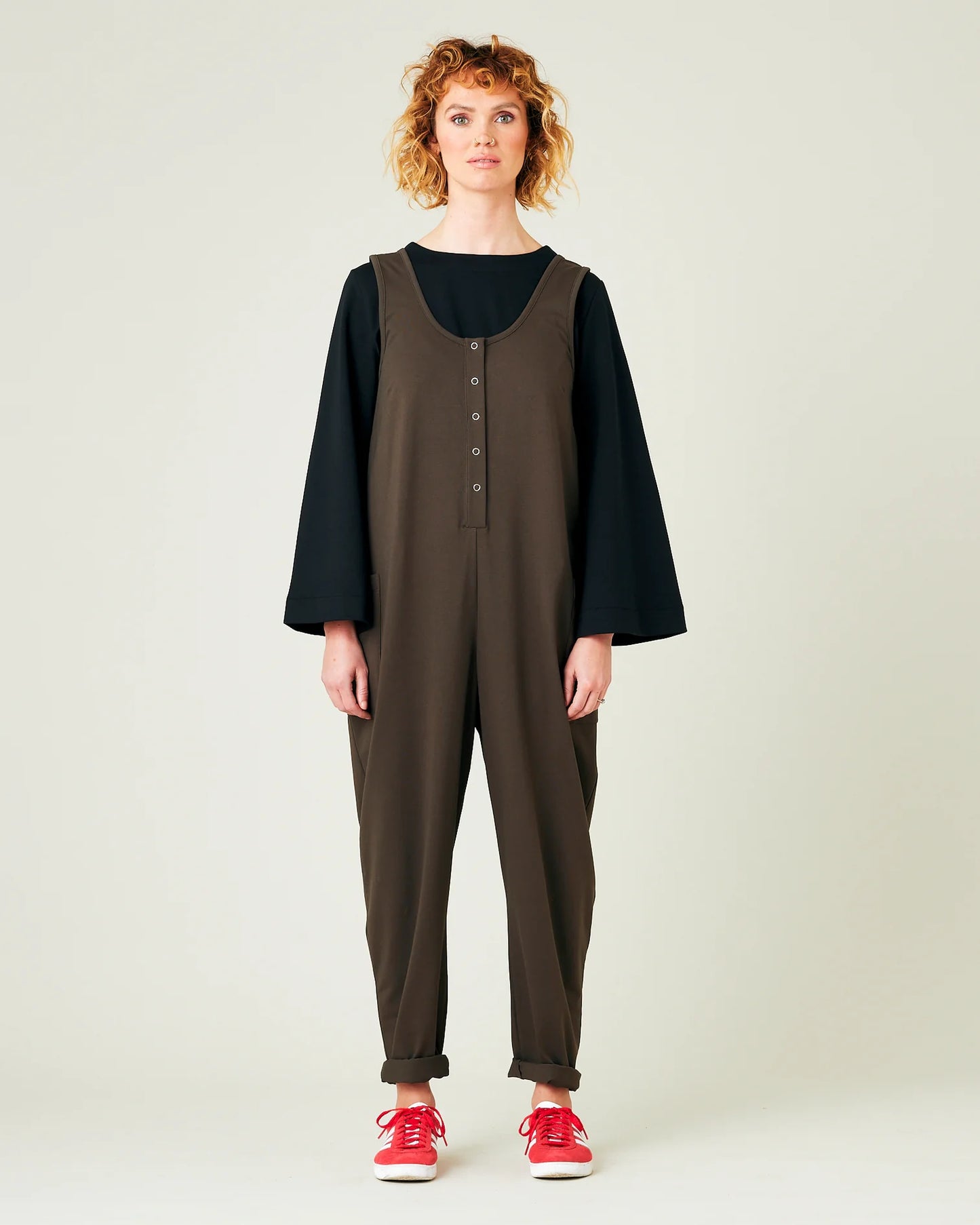 POPPY COTTON JERSEY JUMPSUIT