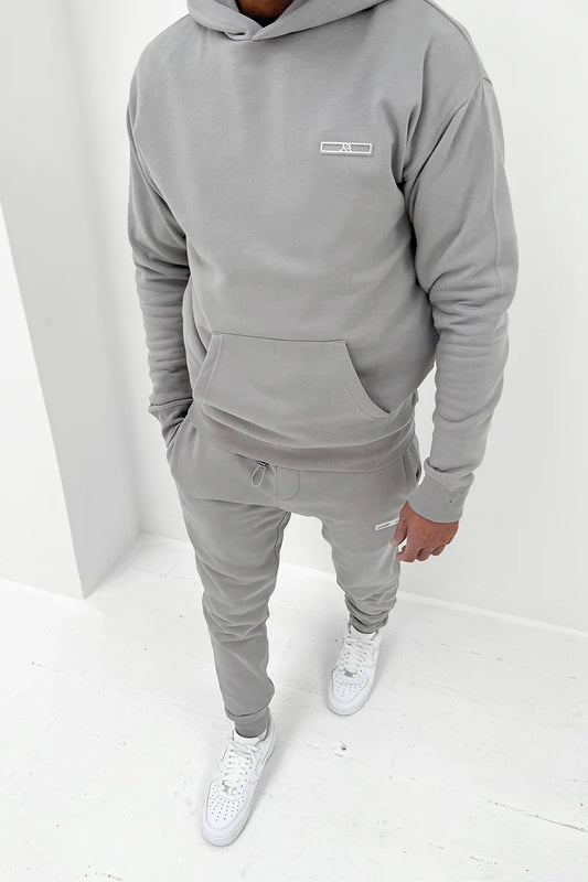 Day To Day Slim Fit Full Tracksuit - Grey