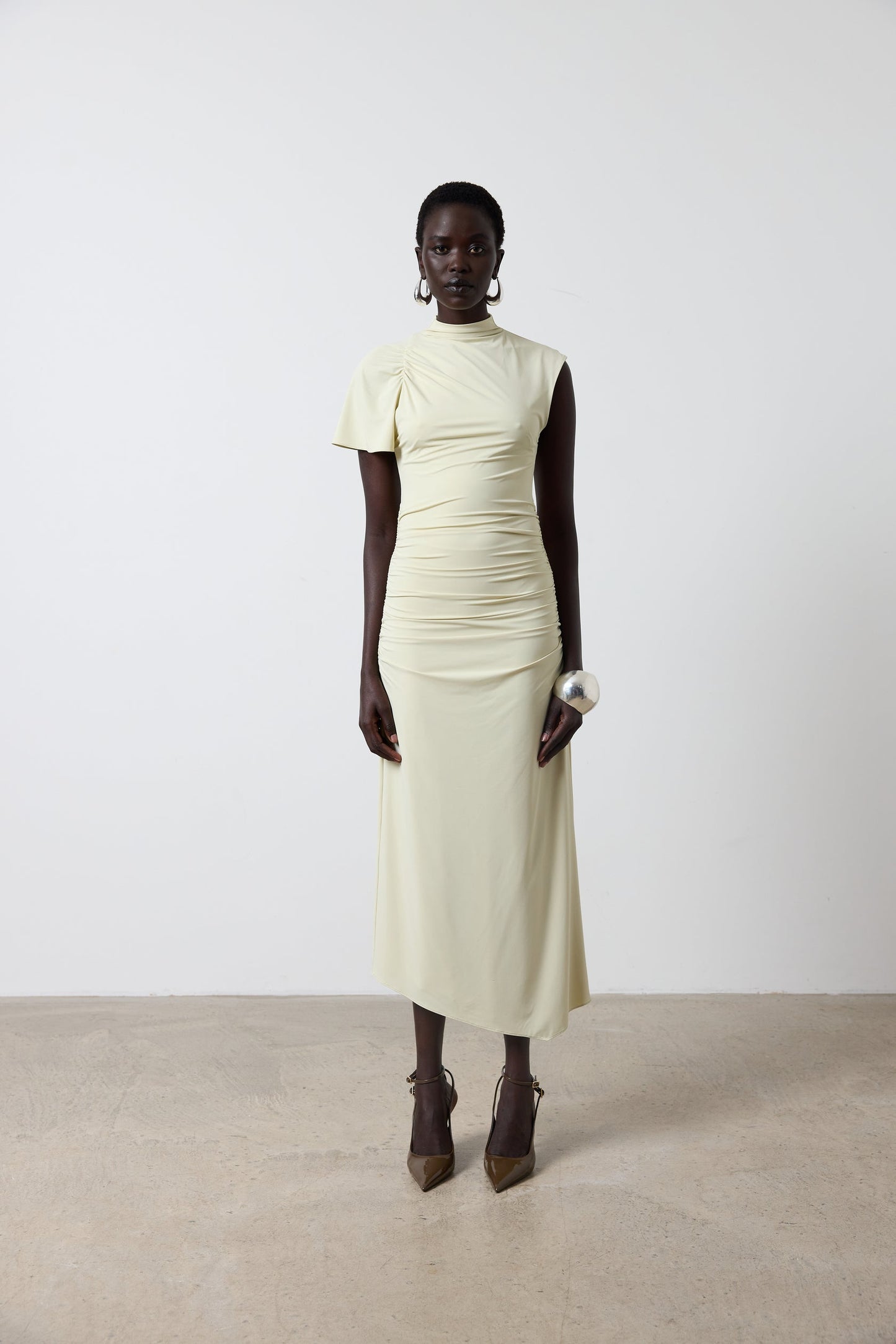 GALLARDO MIDI DRESS SPANDEX JERSEY