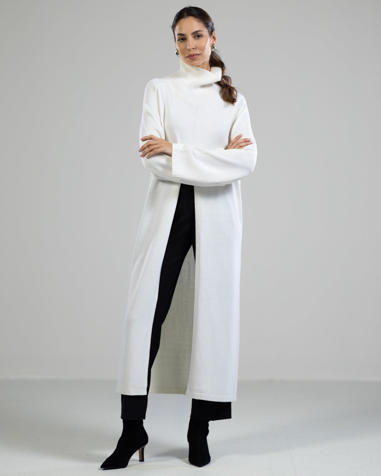 Eva  Heavyweight Throw On | Ivory | Cashmere Blend