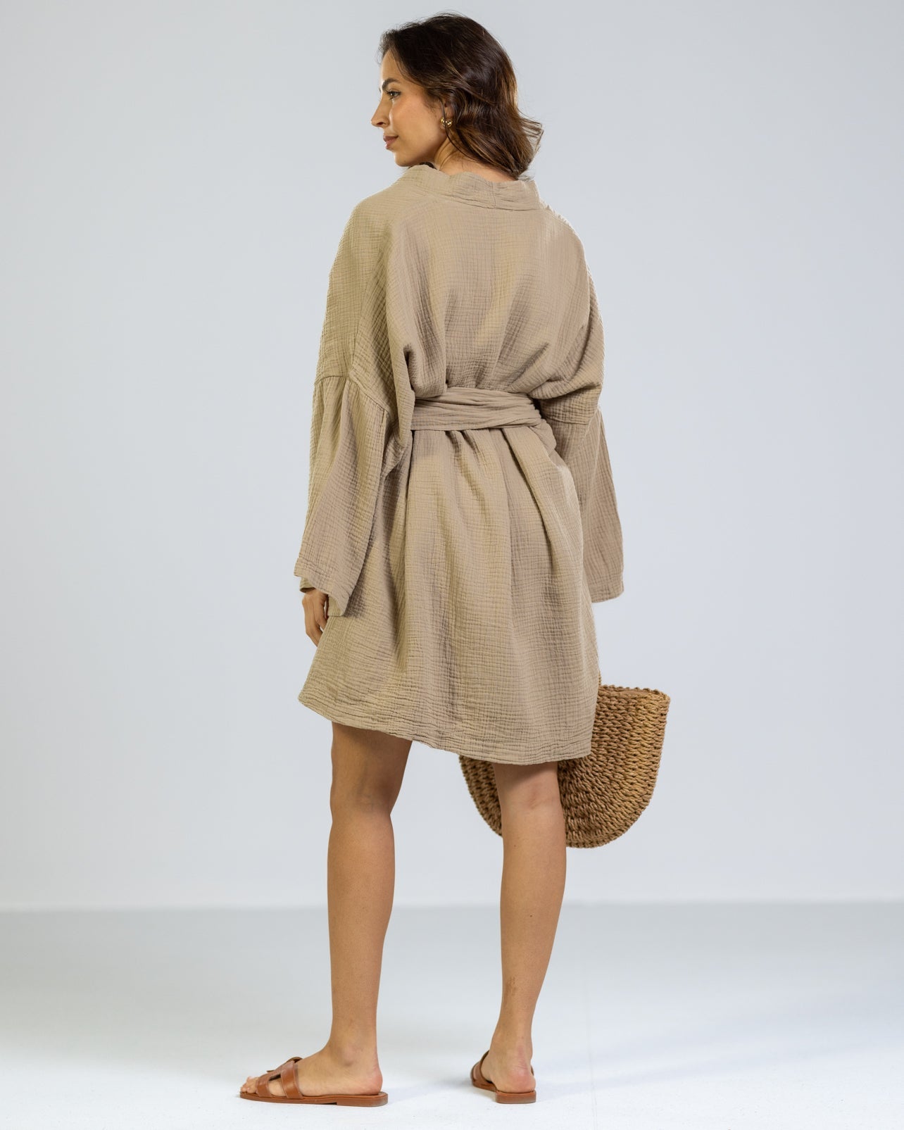 NEW | Kim Cover Up | Taupe | 100% Cotton