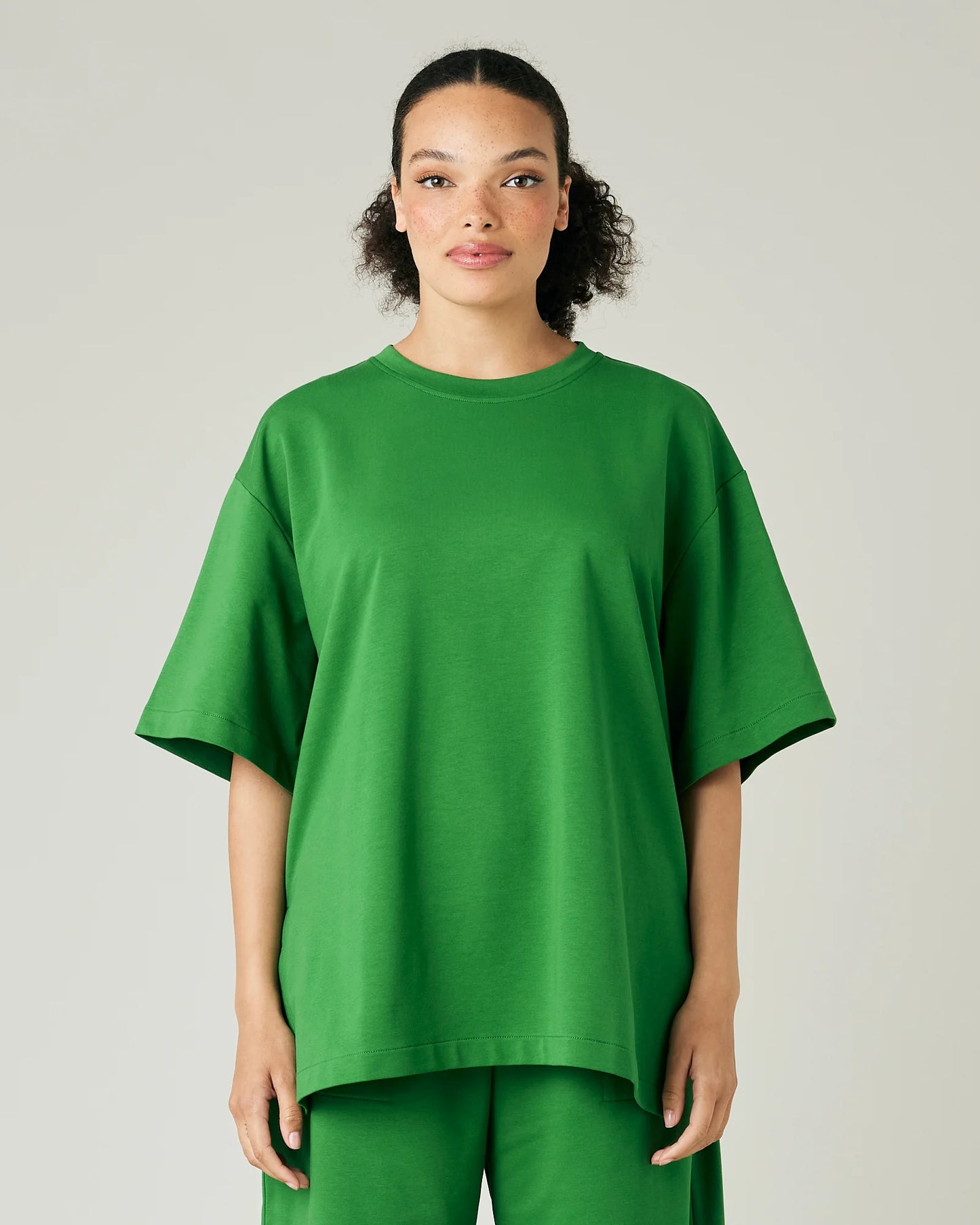 JUDE COTTON JERSEY SHORT DROP SLEEVE TOP