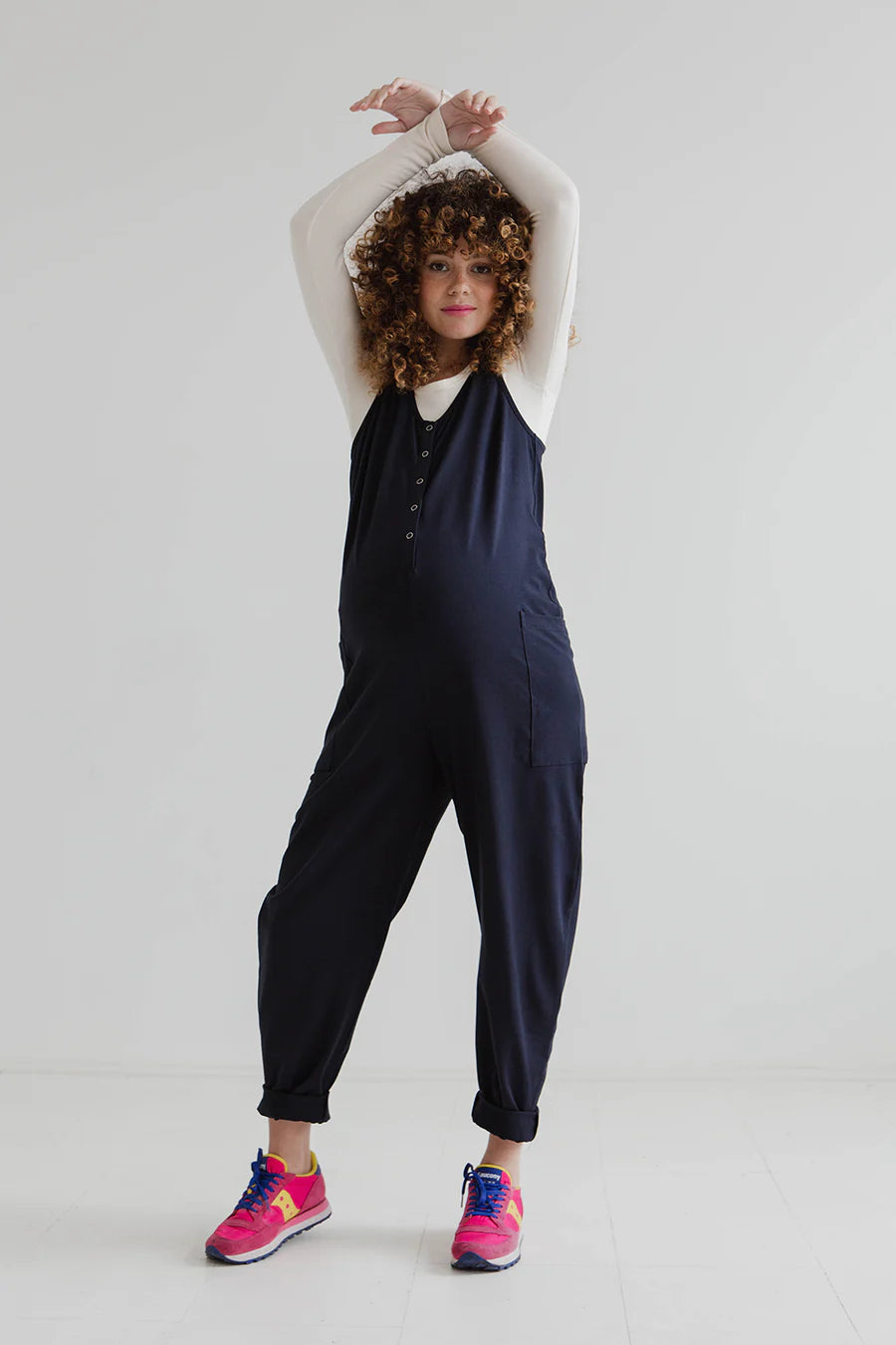 POPPY COTTON JERSEY JUMPSUIT