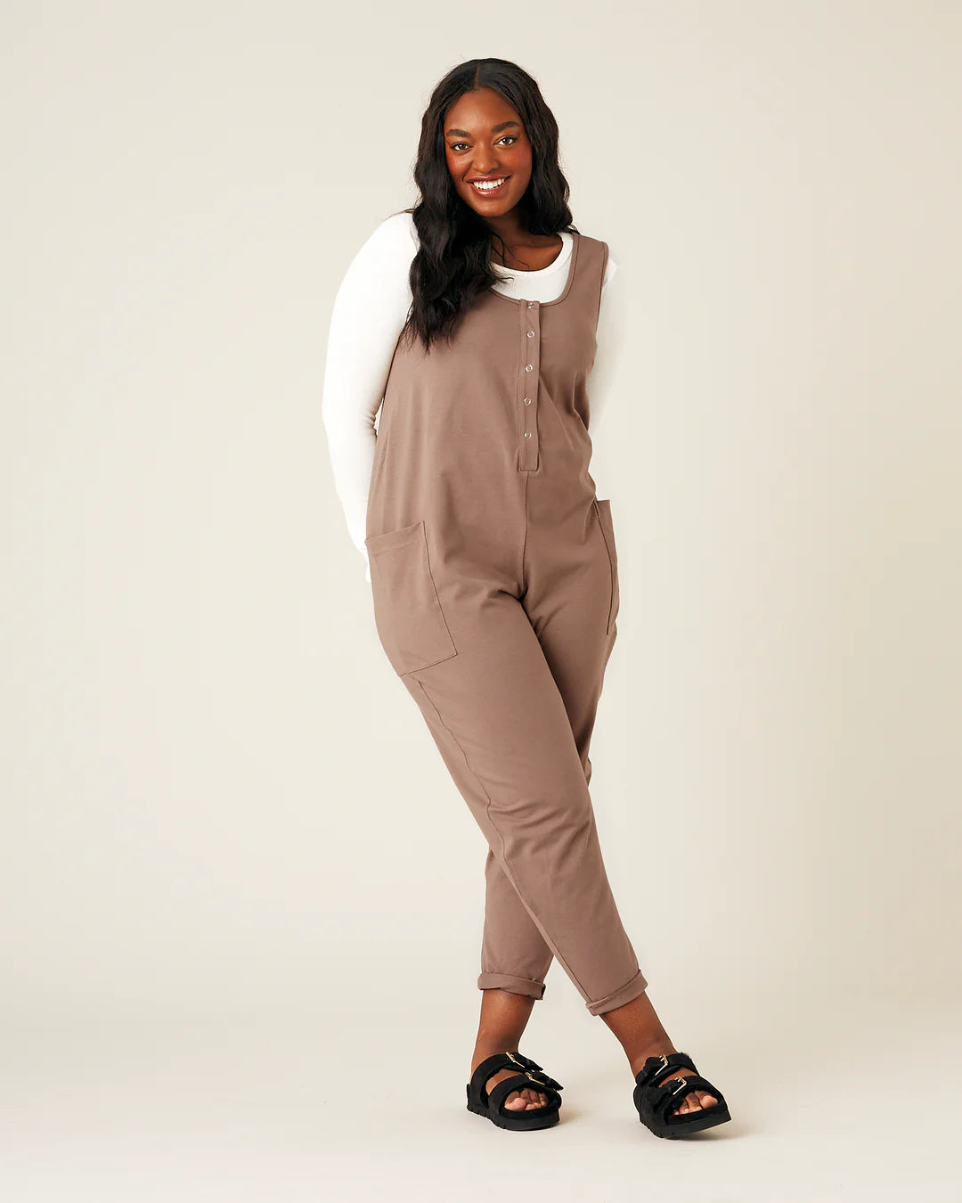 POPPY COTTON JERSEY JUMPSUIT