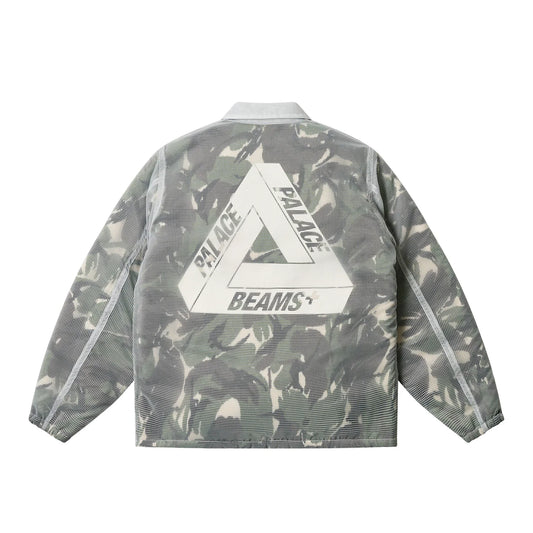 PALACE BEAMS PLUS COACH JACKET FLEECE LINED CAMO