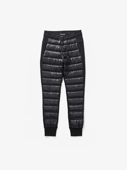 W HYBRID DOWN JOGGER - BLACK