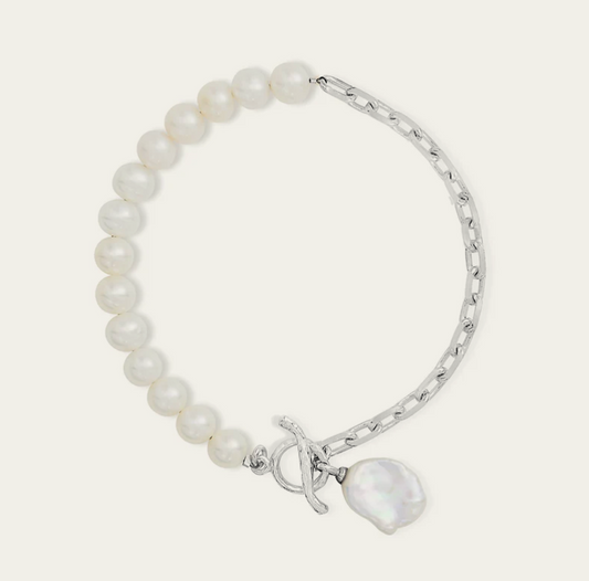 Luna Freshwater & Keshi Pearl Bracelet