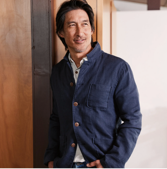 Grayers - NELSON RAMIE STAND UP COLLAR JACKET - NAVY