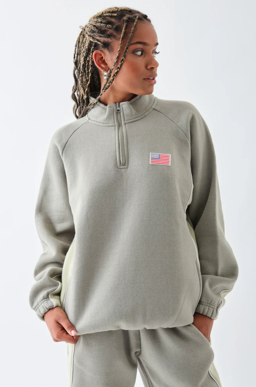 Daisy Street Half Zip Sweater