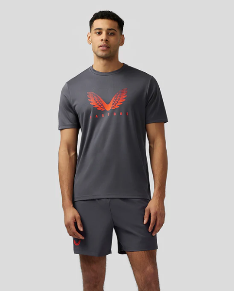 Castore - Men’s Adapt Short Sleeve Graphic T Shirt - Pewter Blue