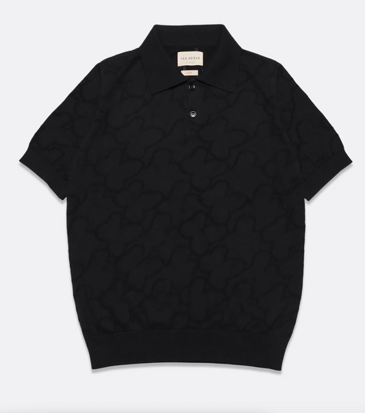 Belser Polo - Black Floral Lace