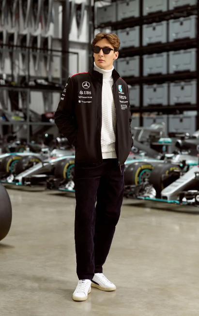 Mercedes - Mens 2024 Team Softshell Jacket Black