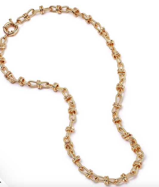 Polly Sayer Knot Chain Necklace.