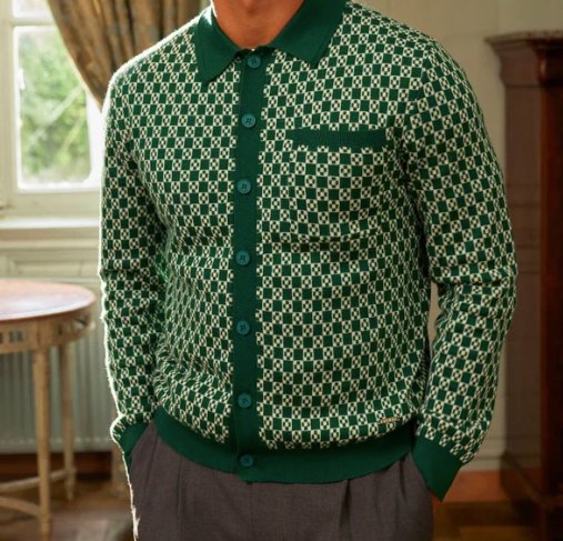 Block Print Cardigan
