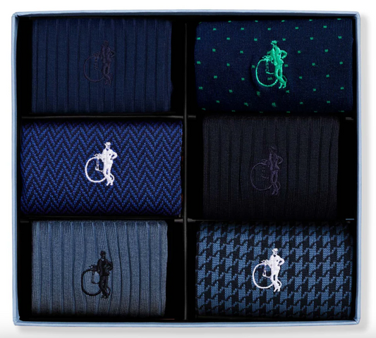 Dash of Class Navy, 6-Pair Box