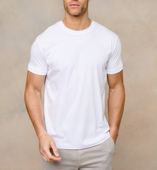 Luxe Mercerised T-Shirt - White