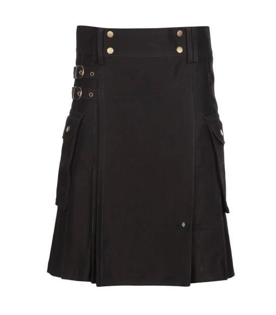 Black Utility Kilt