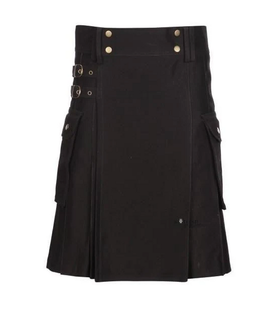 Black Utility Kilt