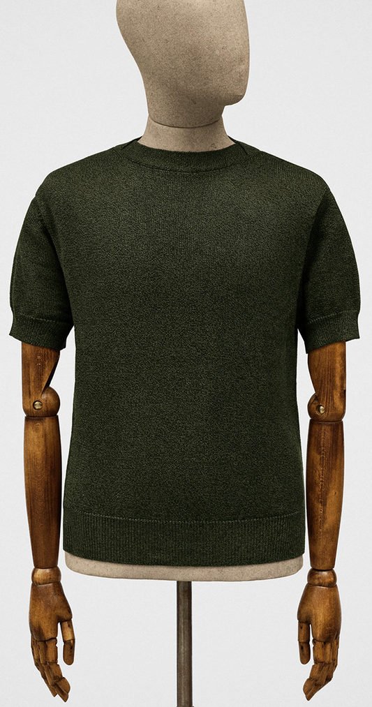 T-shirt in ring-spun cotton in seaweed