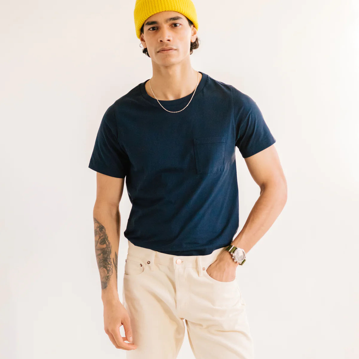 POCKET T-SHIRT IN NAVY