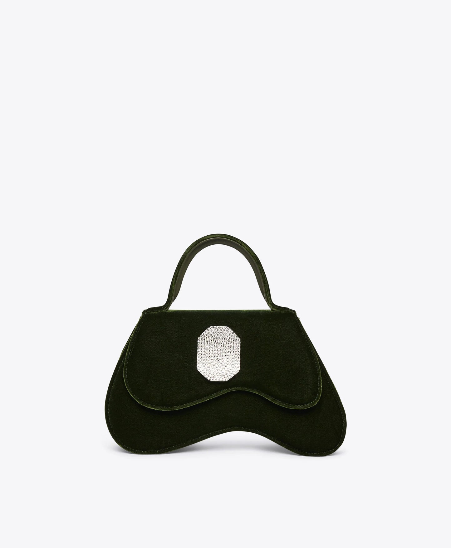Divine Velvet Bag with Crystal Ornament
