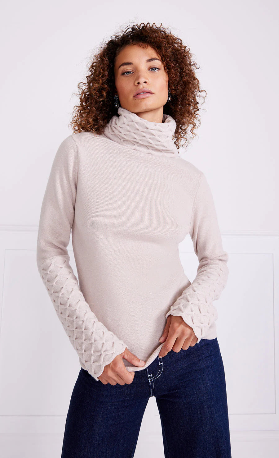 Honeycomb Knit Jumper