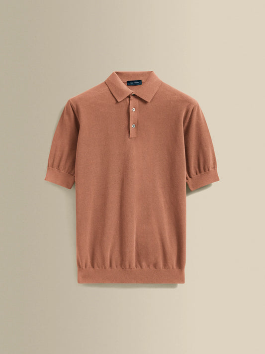 COTTON AIR CREPE POLO SHIRT