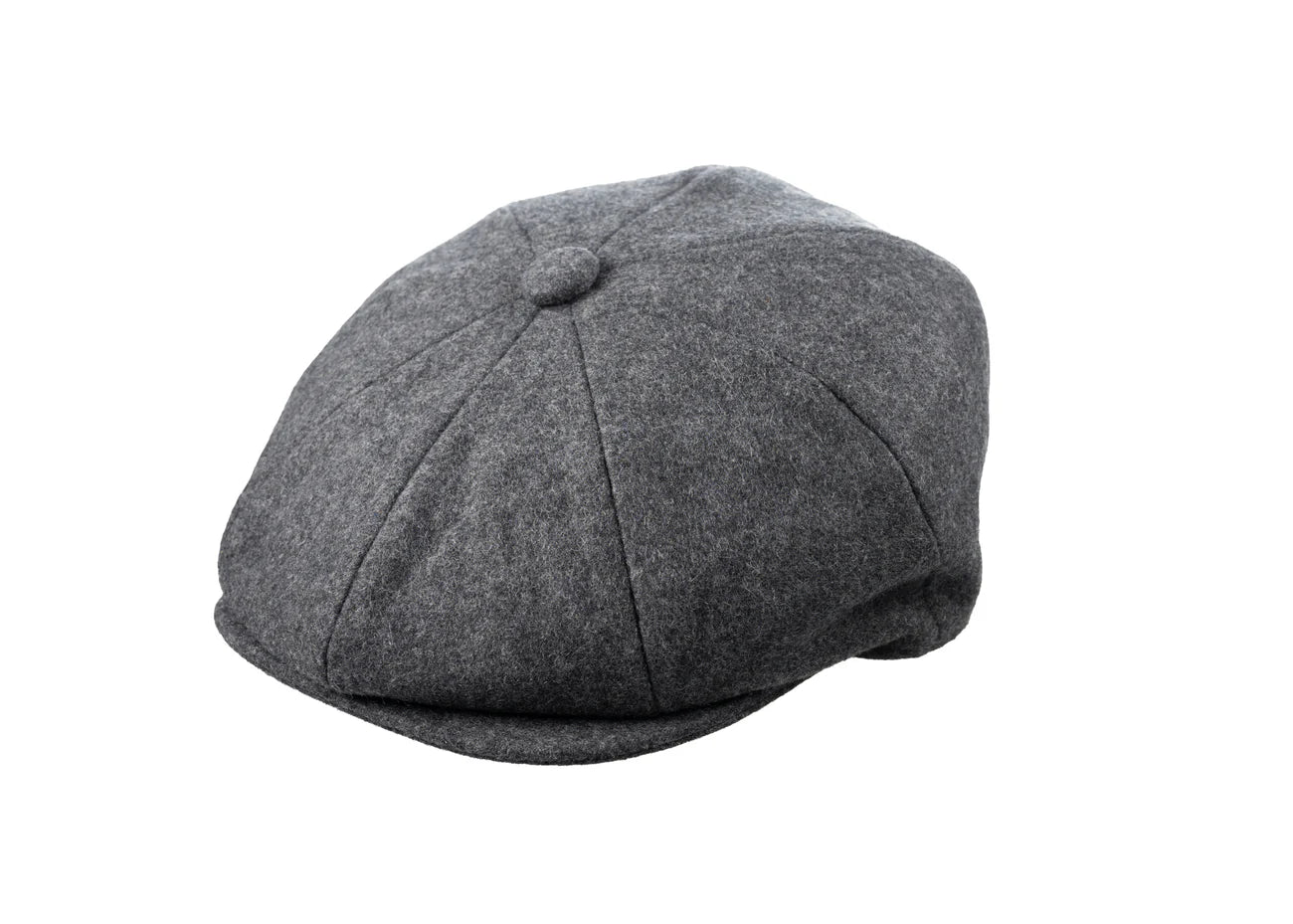 8 Piece Baker Boy Melton Wool Flat Cap