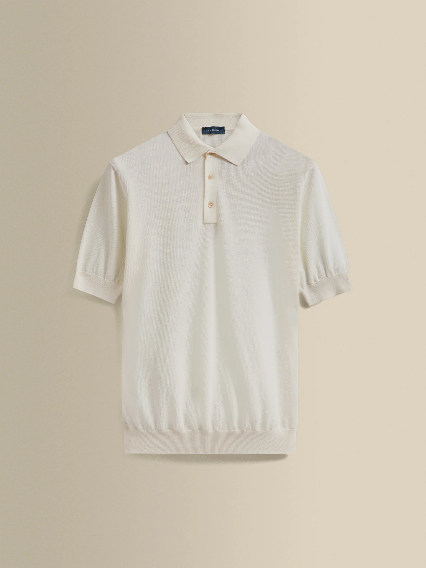 COTTON AIR CREPE POLO SHIRT