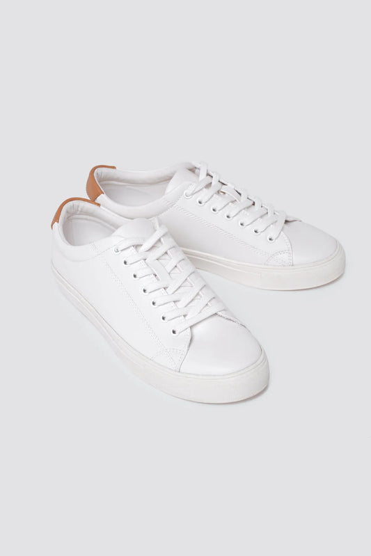 R-Kind Unisex Vegan Leather Trainer | Moon White