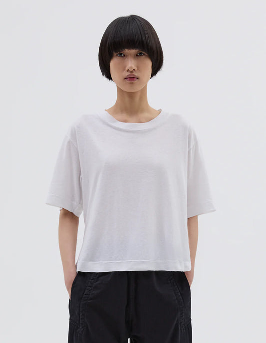 MHL. SIMPLE T SHIRT COTTON LINEN JERSEY