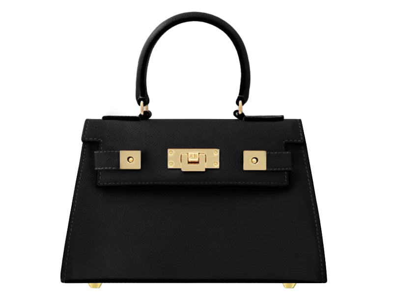 Maya Mignon Dolomite Pebble Print Calf Leather Handbag