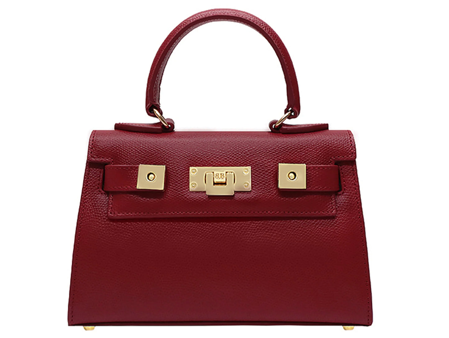 Maya Mignon Dolomite Pebble Print Calf Leather Handbag