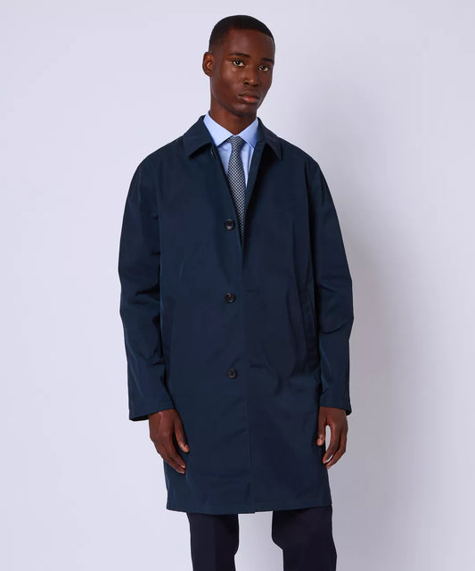 Thomas Pink - Navy Blue Unlined Modern Mac