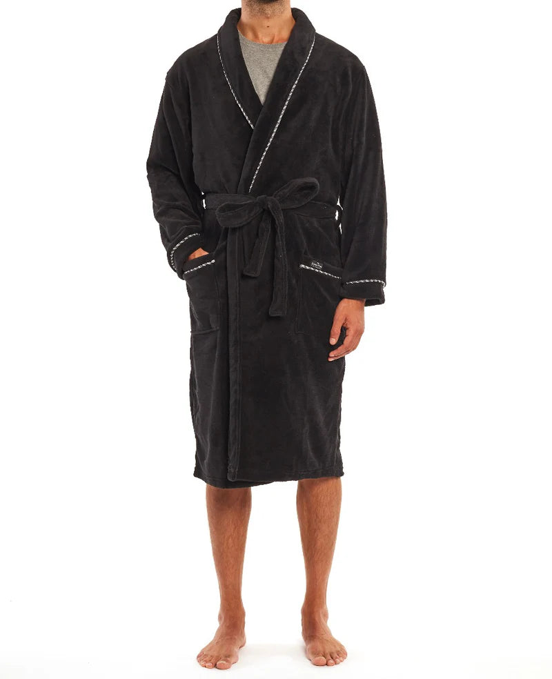 Fleece Rope Edge Dressing Gown