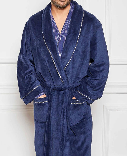 Fleece Rope Edge Dressing Gown