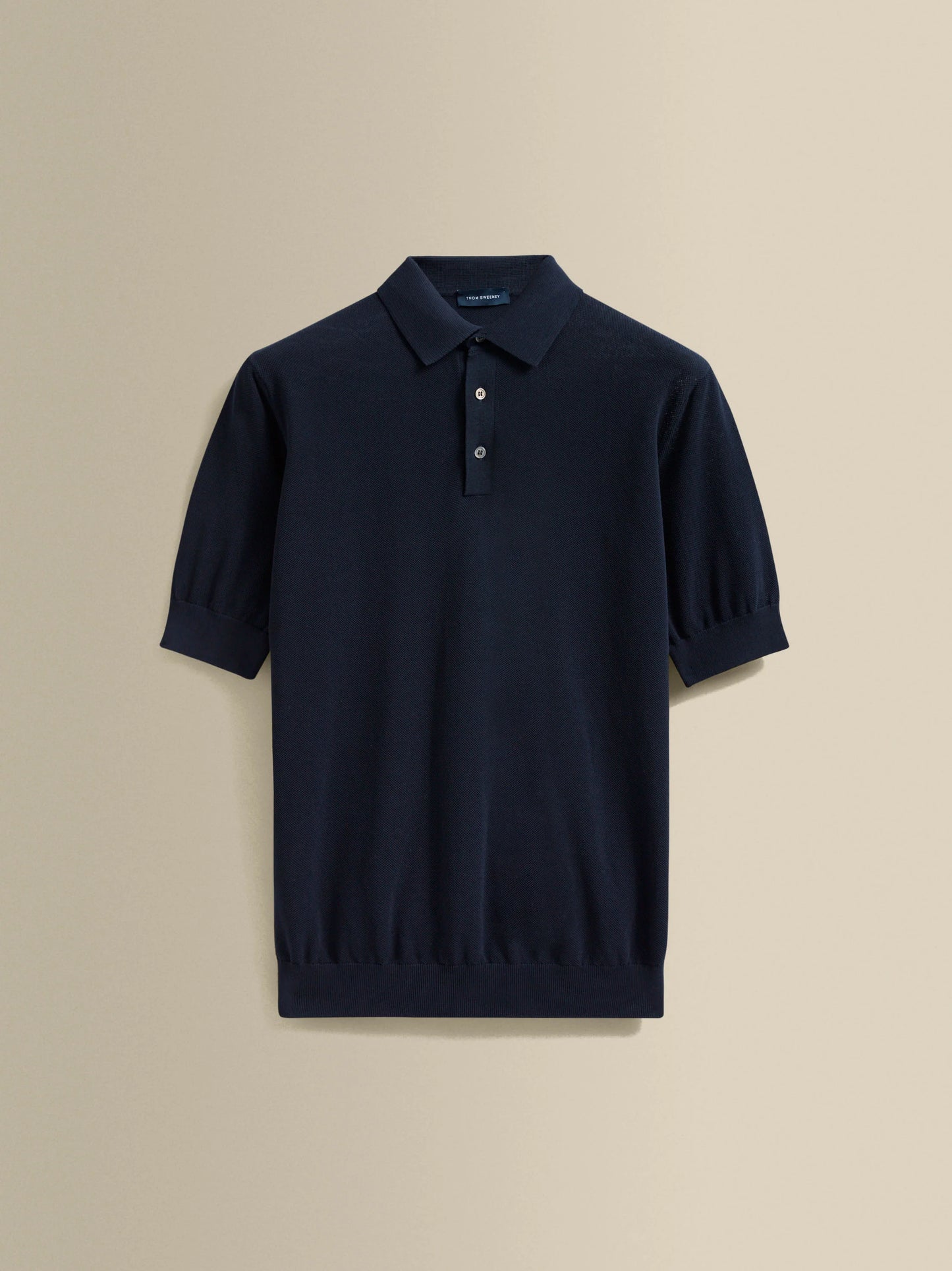COTTON AIR CREPE POLO SHIRT