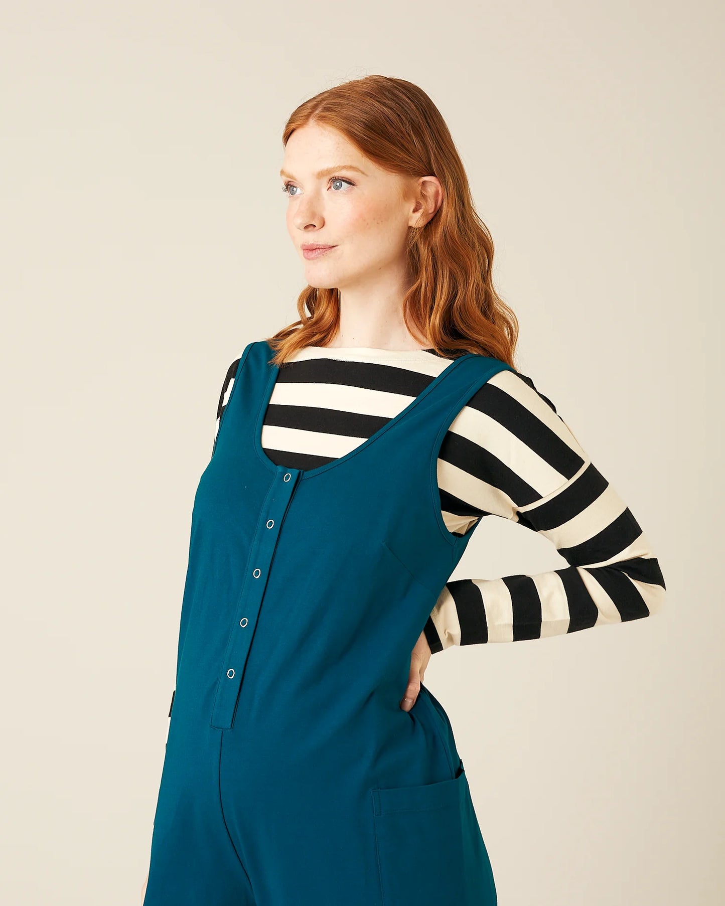 POPPY COTTON JERSEY JUMPSUIT