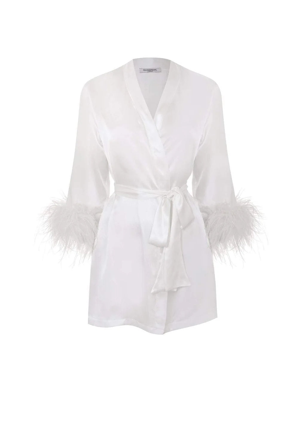 MIA FEATHER TRIM ROBE