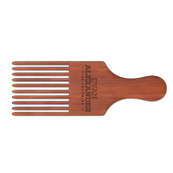 EAG - Wooden Beard Pick (Red Sandalwood)