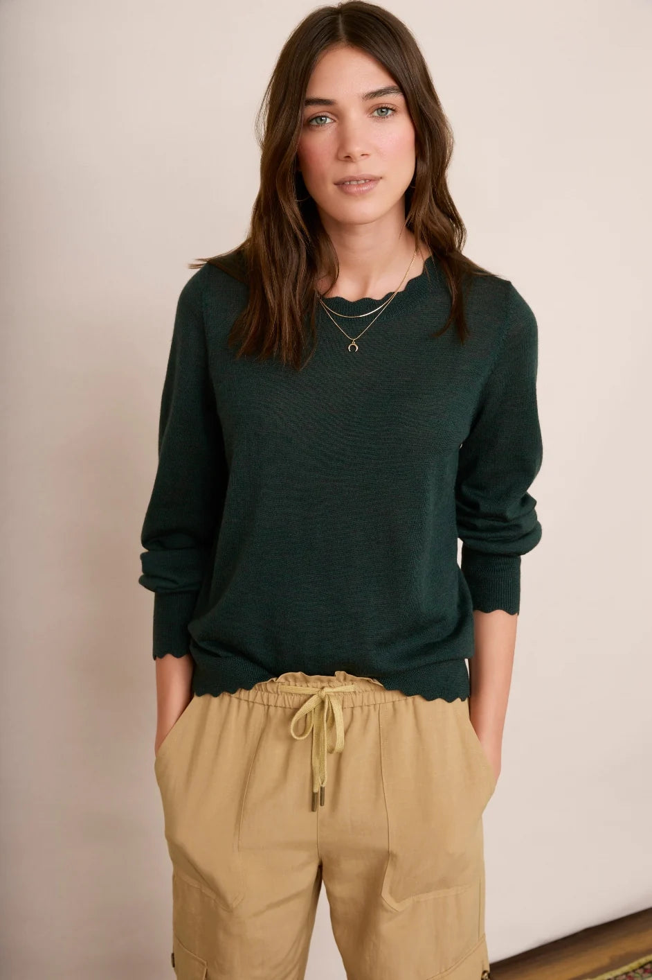 Fleurine Scallop Jumper