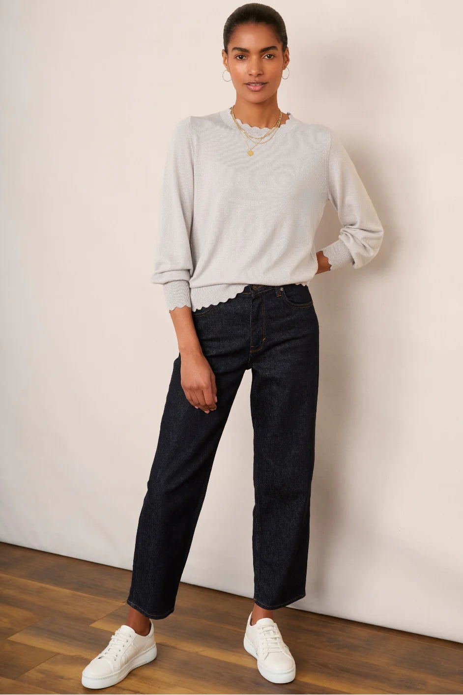 Fleurine Scallop Jumper
